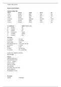 Spaans minor 1 en 2 aantekeningen incl. Vertaalzinnen en mondeling oefenzinnen