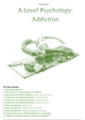 Addiction Revision Notes