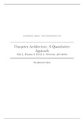 Computerarchitectuur samenvatting Computer Architecture, A Quantitative Approach John L. Hennesy & David A. Patterson