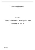 Toetsende Statistiek: Uitgebreide Samenvatting: Statistics The Art of Science of Learning from Data