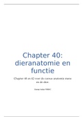 hoofdstuk 40: dieranatomie en functie