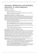Adolescent development exam 2: Summary of 'Adolescence and emerging aulthood' C5, 6, 8, 9 and 10