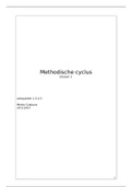 Methodische cyclus dossier 1. Beoordeeld met een 9