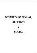 Temario completo Desarrollo sexual, afectivo y social