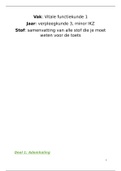 Vitale functiekunde IKZ samenvatting