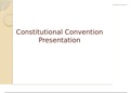 Assignment 2: LASA 1—Constitutional Convention Presentation(Perfect and Plagiarism free work)