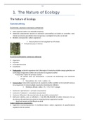 1ste Hoofdstuk Elements of Ecology 9th Edition