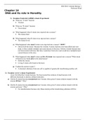 Chapter 14 DNA and Heredity study guide/notes BSC2010