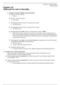 Chapter 14 DNA and Heredity study guide&sol;notes BSC2010