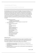 Samenvatting Onderzoeksmethoden