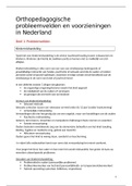 Samenvatting Orthopedagogische probleemvelden en voorzieningen in Nederland