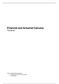 Financial and Actuarial Calculus - Boek