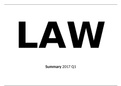 Law Summary Year 1 Quarter 1 Avans Hogeschool