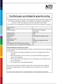Paper psychosociale gespreksvoering  NTI