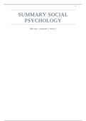 Summary Social Psychology 14th edition, Leiden 2017/2018