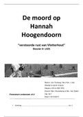 NLT Dossier Module 1: Moord op Hannah Hoogendoorn