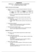 A level OCR chemistry module 2.1