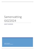 Samenvatting GGZ2024 Anxiety disorders