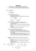 A level OCR Chemistry module 4.2