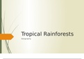 Geography (Ecosystems) - Tropical Rainforests