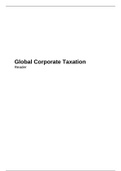 Global Corporate Taxation