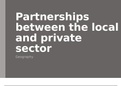 Geography (World Cities) - Partnerships Between the Local and Private Sector