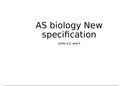 AQA A-Level Biology new specification notes