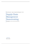Samenvatting Supply Chain Managment (ILESUM30)