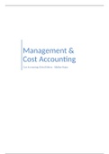 Management & Cost Accounting - Global Edition