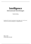 Samenvatting Intelligence en Internationale Samenwerking