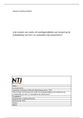 Inleiding diëtetiek tentamenopdracht NTI
