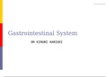 Gastrointestinal system functions