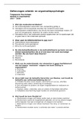 20 oefenvragen voor het vak Arbeids- en organisatiepsychologie met antwoorden! 