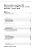 Samenvatting Klantgericht organiseren - Els Meertens & Marijn Mulders - Eerste druk