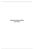 Critical reasoning in Ethics - Thomson