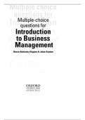MNB1501 - Multiple Choice - Answers (Book)