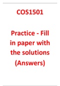 COS1501 - Exam Example - Revision