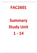 FAC2601 - Summary