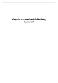 Basistextiel 7: Chemisch en Mechanisch Finishing samenvatting (leerjaar 2, kwartiel 3)