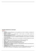 Begrippen Management en Organisatie P4