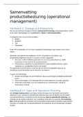 Samenvatting Operations Management H2, H7, H9, H13, H14, H15