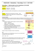 MOLECULEN - Metabolisme - Hoorcollege 1 t/m 5 - 2017/2018