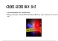Crime scene powerpoint presentation of Practical Unit 40 Criminal Investigations