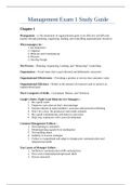 Management Exam 1 Study Guide - Starling