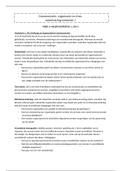 Communicatie&comma; organisatie en crisis - Samenvatting week 1-4
