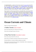 Ocean currents and climate