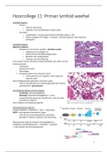  Hoorcolleges en zelfstudie Lymfoïde Weefsels (HC 11, 13-14)