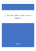 Curriculums blok 1 en 2 uitwerking