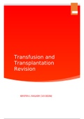 Transfusion and Transplant revision 