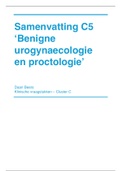 Samenvatting C5 - Benigne urogynaecologie en proctologie